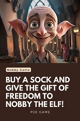 Buy a sock and give the gift of freedom to Nobby the Elf!